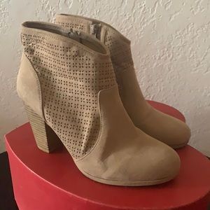 Perfect for Fall Tan Suede Booties